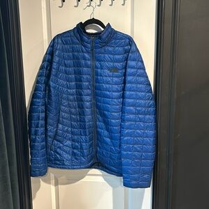 Blue the North Face padded zip up jacket insulated XXL